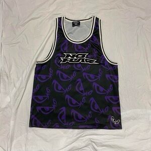 No Fear purple and black tank top